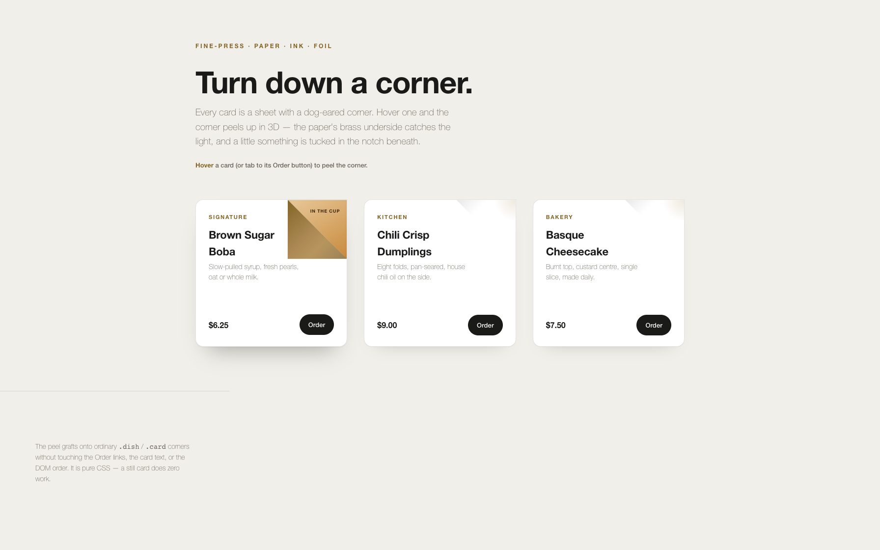 Page Corner Peel preview