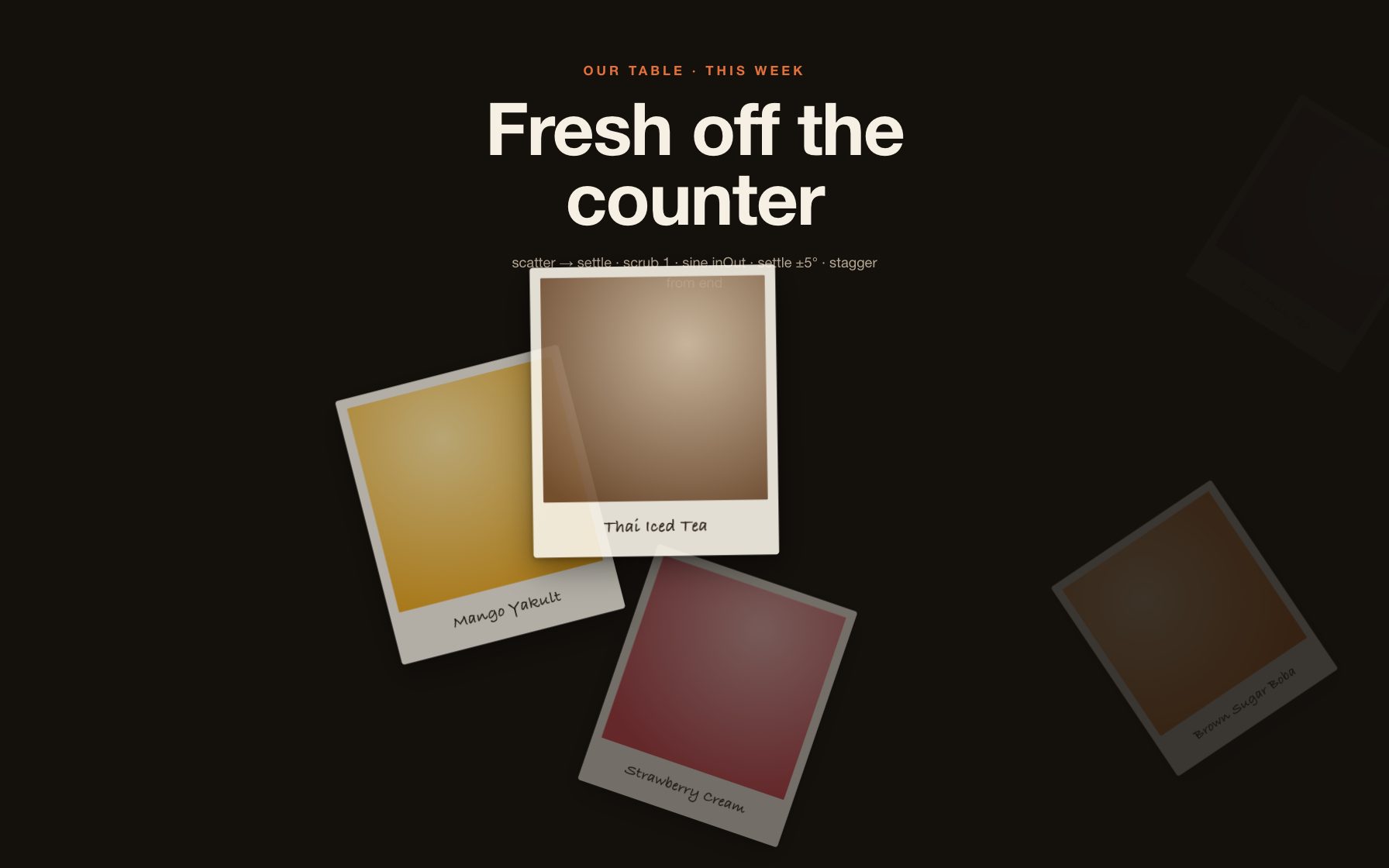 Polaroid Stack Scroll preview