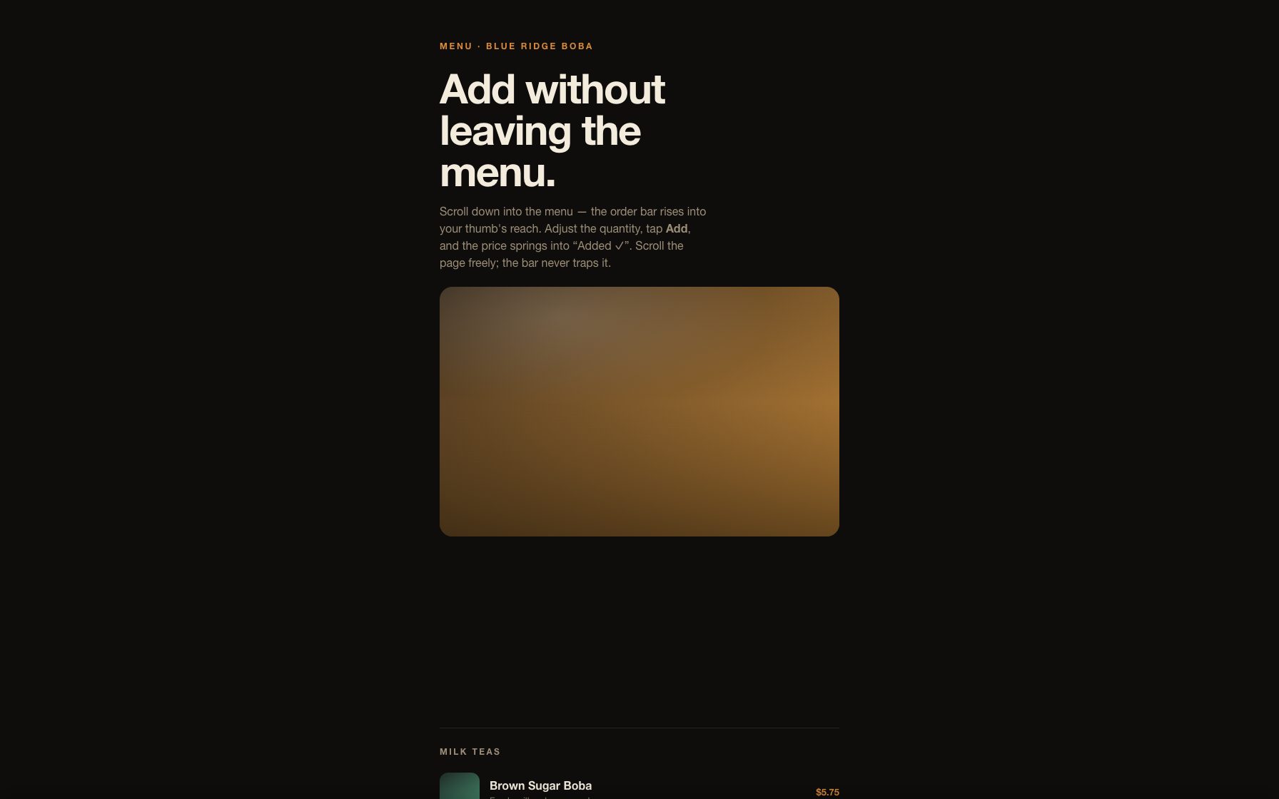 Sticky Add Bar preview