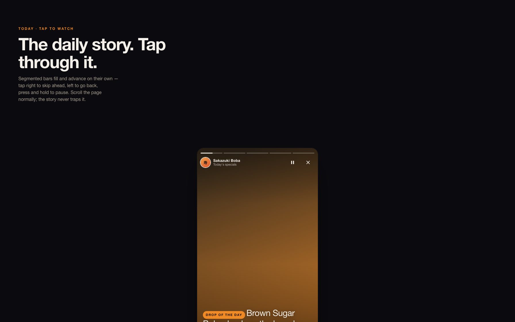 Story Progress Tap preview