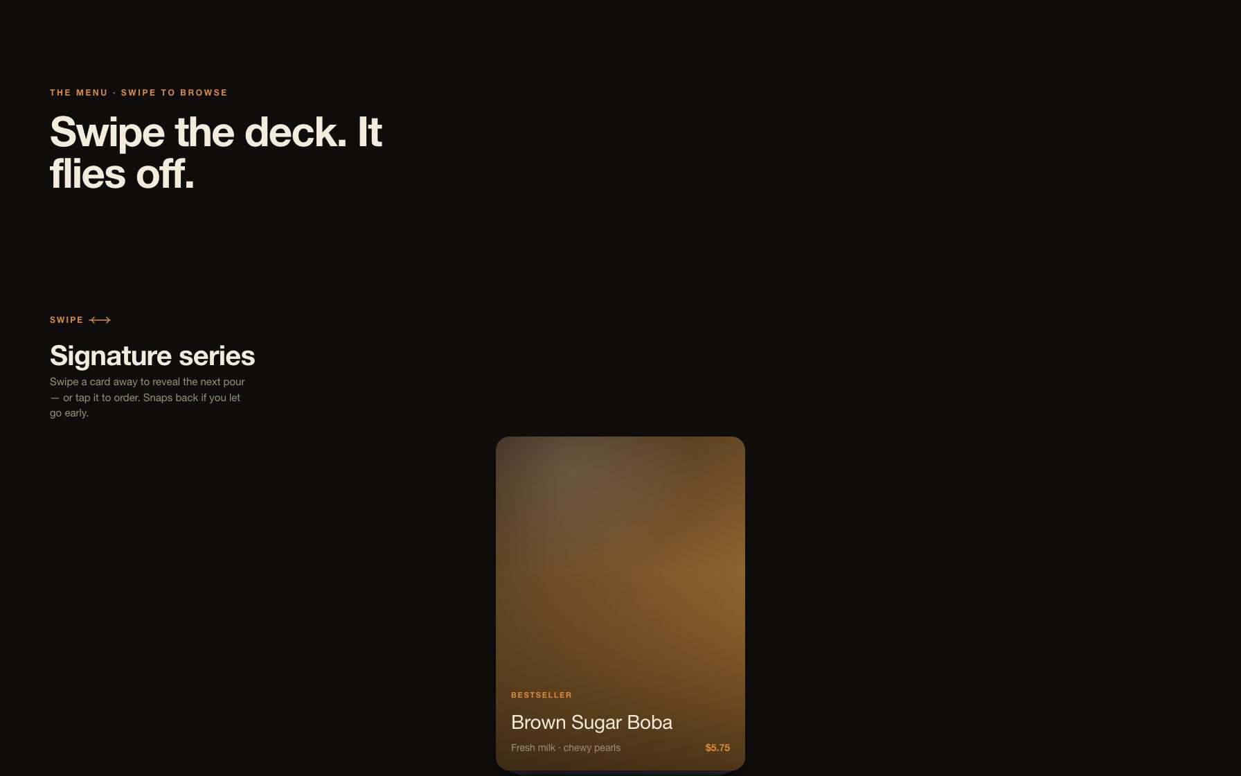 Swipe Card Stack preview